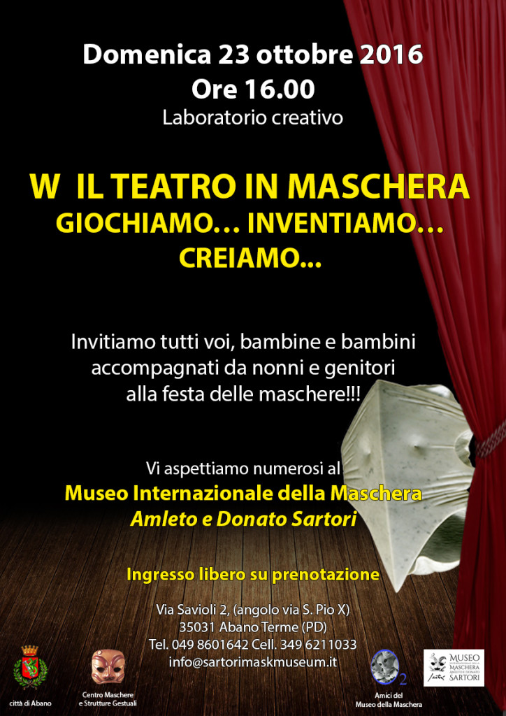 Laboratorio creativo per bambini al museo internazionale della maschera amleto e donato sartori